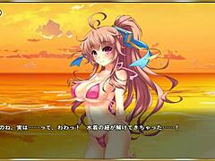 Erotic Anime Scene With Swimsuit Iron Horse