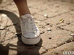 Vixen Gorgeous Petite Elle Gets Blowjob Bent Over Doggystyle Missionary Handjob Riding Masturbation Facial.