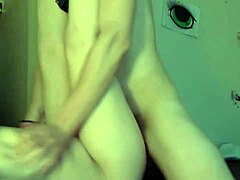 Amateur couple streams raw webcam action with her natural boobs on display.