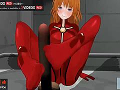 uncensored hentai asuka footjob asmr