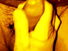 Wife Strokes Husband's Cock In Public