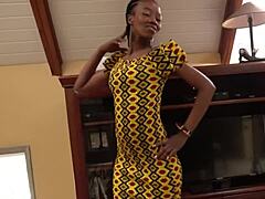 Massive Cock Producer Stuffs Ebony Babe in Wild Casting