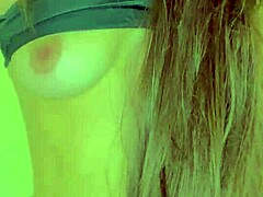 sexy teen girl dancing in her room alone