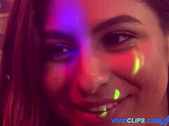 I watch two gorgeous honeys muffdiving.