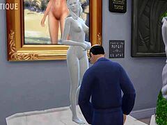 Heartbreaking cursed beauty in Sims 4 parody