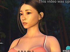 She flaunts her big tits and shaved pussy in close up