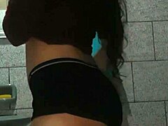 Asian Babe Fucks Herself with Dildo in Bathroom