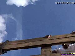 Straight guy discovers pleasure in gay blowjob, facing new experiences.