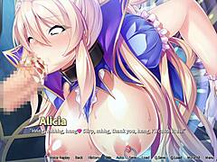 In the harem, the king breeds the princess in a titty fuck threesome