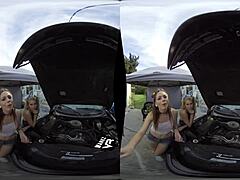 wankzvr - under the hood ft alex blake & arya fae fucks hard