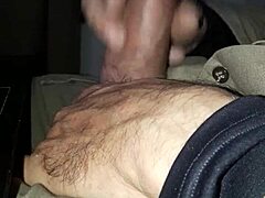Masturbating with abundant hot cum release