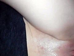 Petite shaved pussy fucked raw in POV by cock