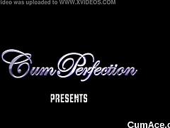 Frisky Peach Receives Cum Load On Face Eating Spunk