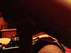 hoe sucking that fat black dick in hotel 😍