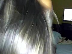 Sally's intense deepthroat skills in homemade video