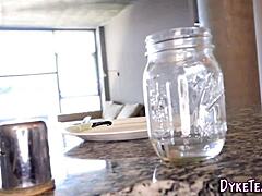 straight teen strapon