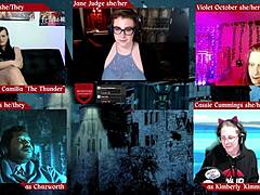 Horny Goth Roleplays Monster On Desk!