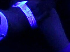 Scarlett Johnson Performs Under Blacklight In Fetish Sex Scene