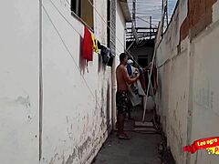 I drilled the maid's ass in the backyard and finished in her mouth! 😈