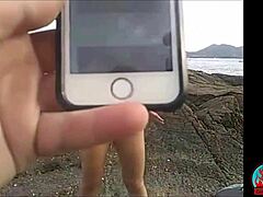 Naked in Public - Blonde Latina Teen Exposed Outdoors in Red