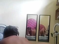 Irellenita Rides Cowgirl for Creampie in Yellow Room!