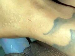 Stuffing my pierced pussy with pretty dildo, sensations building during masturbation to orgasm.