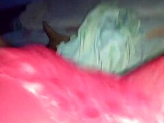 I have passionate sex with a beautiful shemale in a red dress