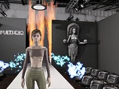 Fallout 4 스포티 패션 불타는 귀여운 애니 헨타이 씬