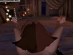 Submissive Girl Receives Rough Blowjob in VR