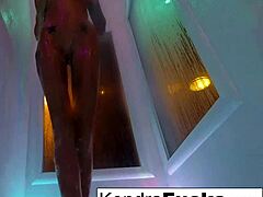 hot kendra cole masturbates in the shower