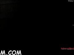 Brunette beauty enjoys riding her massive toy in BDSM scene