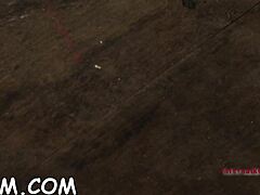 Hey, this brunette rides her huge dildo!