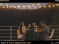 In The GGMansion, A Blonde In Red Leggings Acts Slutty With Latina During Lesbian Sex