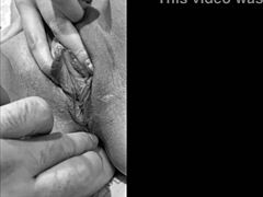 petite girl teases huge cock