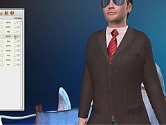 Hård anal och oralsex i 3D gay-villa, arvhåning för fullt