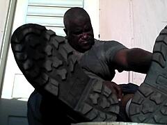 Bear Black Master Says, 'Need a Slave for My Big Feet?'