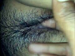 close up pov of licking pussy and creampie after jacking off
