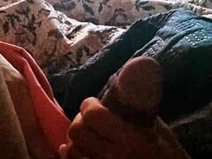 Redhead jerks me while watching reality