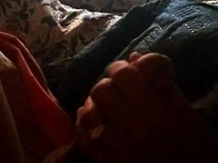 Redhead jerks me while watching reality