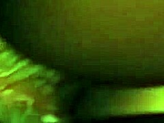 Slow backstroking with ebony couple in hotel quickie