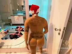 Getting fucked while preparing for christmas