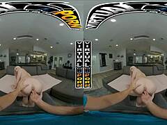New virtual reality experience with sensual blonde babe Kay