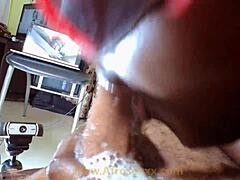 Amateur Sloppy Blowjob with Ball Licking and Saliva Bubbles