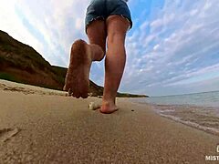 Follow my wrinkled barefoot footprints on the beach