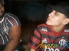 My latina teen 18+ says, 'Here my flamengo always wins!'