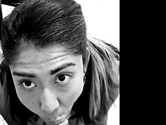 final feliz conejita sensual latina facial 😊