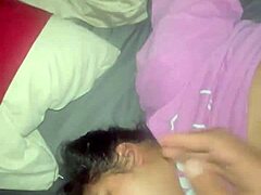 veronica was playing warzone until i shoved my big black cock in her mouth for deepthroat