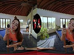 Vrlatina - Big Breast Latina Seduces You After Pool Game