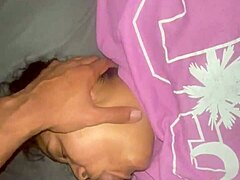 Veronica's gaming session interrupted by a deepthroat surprise