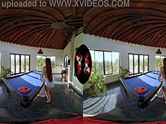 Vrlatina - Big Breast Latina Seduces You After Pool Game